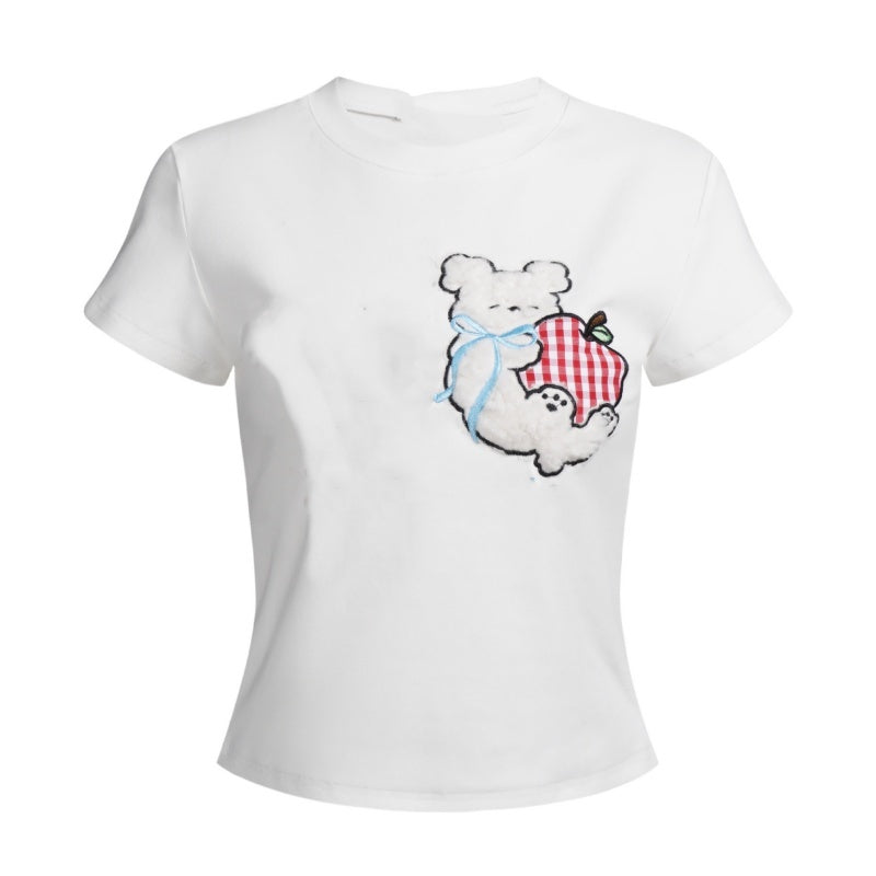 Cute Patchwork Puppy T-Shirt 1
